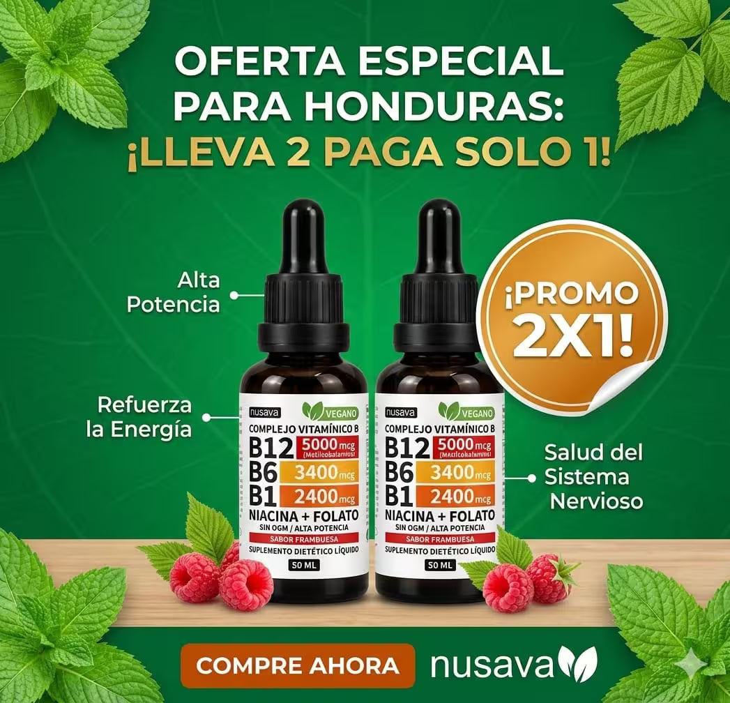 🔥 VITAMINA B12 X 2 🔥 Combate la fatiga y recupera tu rendimiento